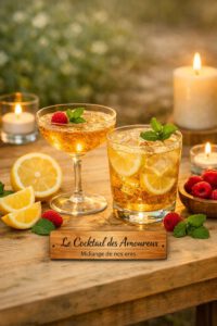 Les mariés créent un cocktail unique, mélange de saveurs représentant leur vision de l’amour. Ils le dégustent dans un même verre, puis le partagent avec leurs invités. Un rituel convivial, idéal pour les cérémonies intimistes.